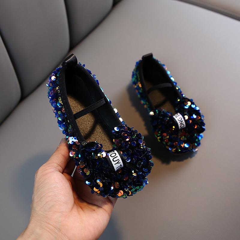 Mädchen Lederschuhe 2025Herbst Neu Schleife Prinzessin Kinderschuhe Vielseitiger Flacher Babyschuh Mädchenschuh Koreanische Prinzessin Schuhe Mary Jane Schuh