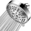 Chrome Rainfall Shower Head 9-in-1 Functions High Pressure Water Saving Easy Installation Modern Design 3-Year Warranty Bathroom