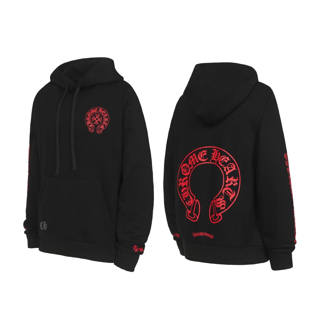 Unisex Autumn/Winter Horseshoe Hoodie with Sanskrit Print - European & American Trend