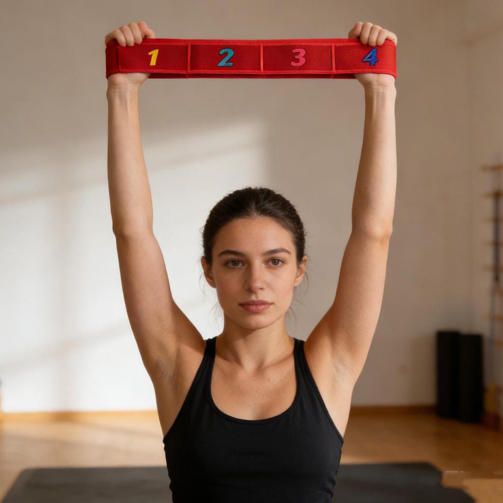 Yoga Resistance Elastic Band - Multi-Section Stretching Fitness Band for Relaxation.