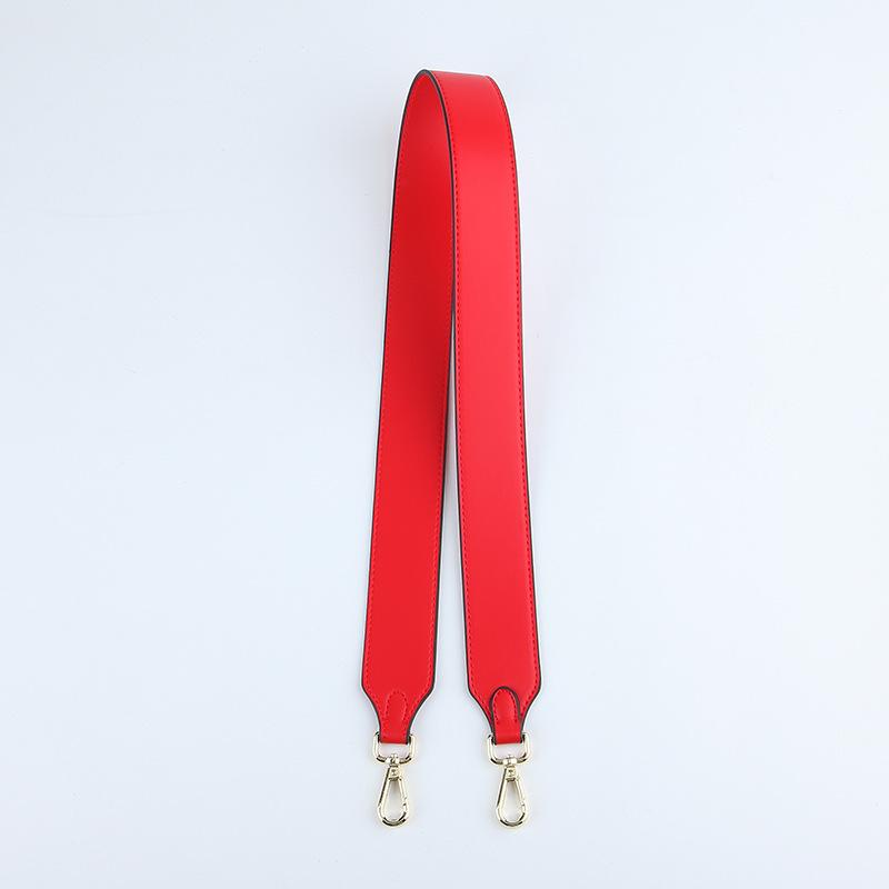 Bag Strap Shoulder Single Crossbody Cow Honey Wax Color Changing Fine Grain Leather Blocking Accessories
