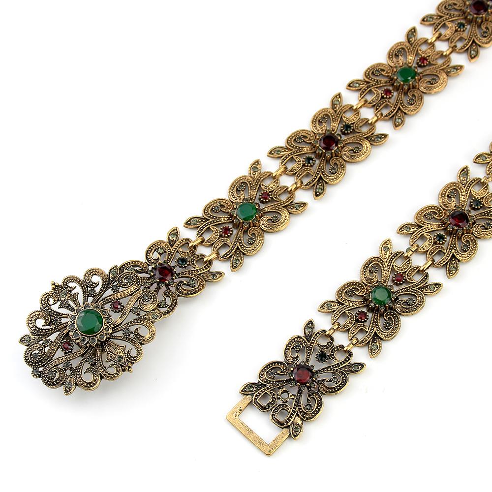 Elegant Belt Women's Dress Belt Bridal Wedding Jewelry Cutout Chain Length Adjustable