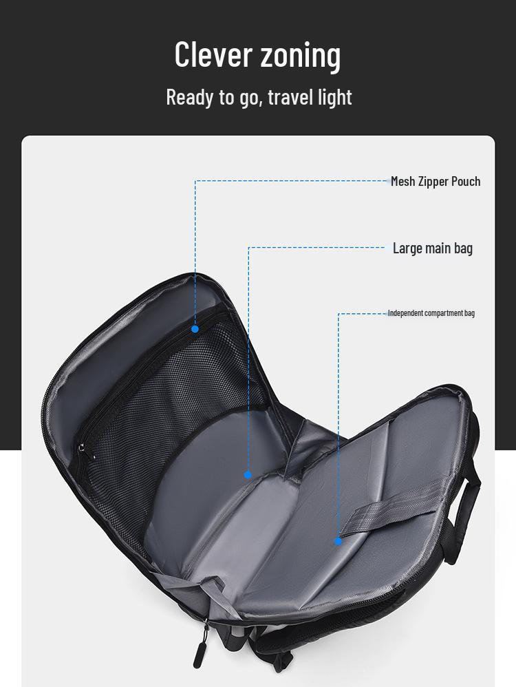 Módní cestovní batoh na notebook s velkou kapacitou