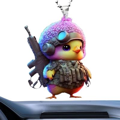 2D Acryl Auto Anhänger, Auto Anhänger - Tier Auto Rückspiegel Anhänger | Auto