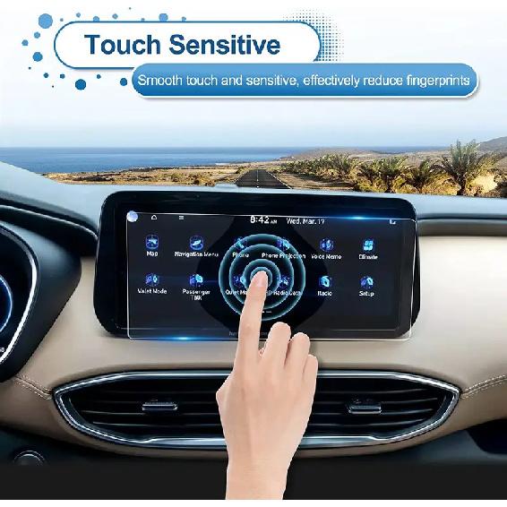 Protezione Schermo Santa Fe per Hyundai Santa Fe 10.25 pollici Navigazione GPS Touchscreen Vetro Temperato Protettore