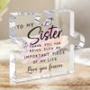 1pc Acrylic Puzzle Mother's Day Gift Transparent Decoration Home Office Desktop Decoration