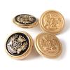 10PCS Vintage British Wheat Crown Uniform Metal Buttons For Clothing Simple Decorative Buttons
