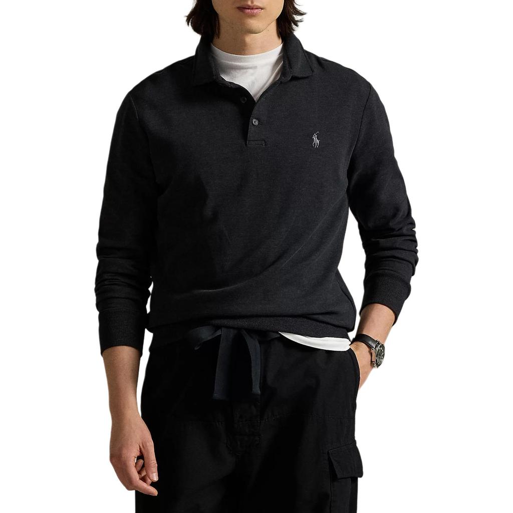 Polo Ralph Lauren Animal Pattern Solid Color Button Long Sleeve Polo Shirt Men Tops 710979496-001