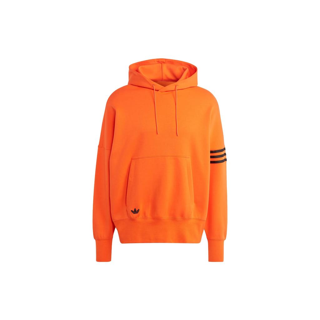 Adidas Originals Adicolor Neuclassics Hoodie Three Stripes Color Block Long Sleeve Sweatshirt Men Hoodies Orange IL2512