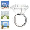 Dazzling Cubic Zirconia Fashion Rings Multipurpose Accessory Sparkling Dress Rings Suitable for Costumes Evening Gowns