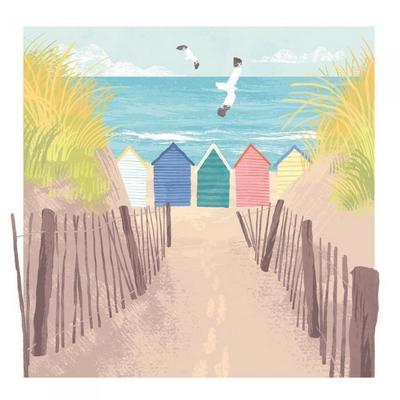 Tall Boy Prints Beach Huts Print
