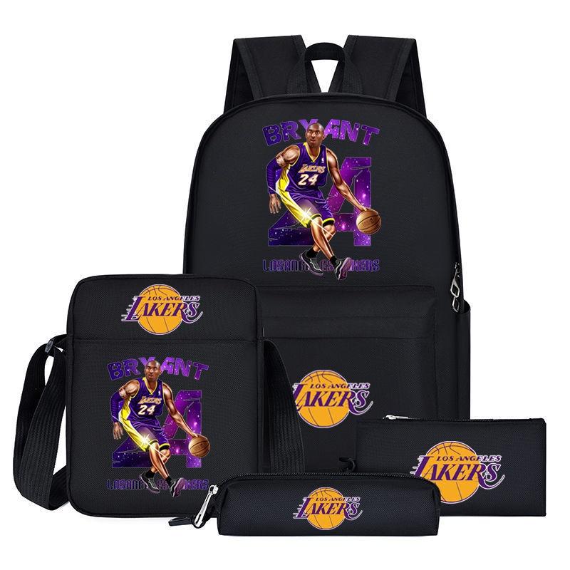 Sac à dos style dessin animé NBA pour adolescents Grande taille Capacité 20L