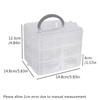 5 Pcs Transparent Lockable Plastic Storage Box Small Object Organizer Fishing Gear Accessories Case