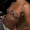 Beaded Body Chain Bra Multilayer Beaded Chest Chain Body Accessories Jewelry for Women Nightclub Raves Body Jewel
