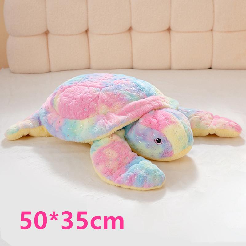 لعبة سلحفاة قطيفة كاواي محشوة حيوان ناعم وسادة سلحفاة بحرية وسادة ديكور منزلي هدية عيد ميلاد للأطفال الفتيات