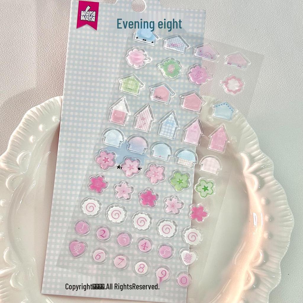 3D Droplet Gel Stickers for Journals & Phone Cases
