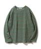 VASTIC Oversized Grunge Striped Knit_Green
