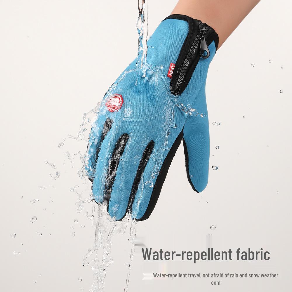 Men's and Women's Winter Touchscreen Cycling Gloves - Warm, Windproof, Waterproof, and Fleece-Lined for Outdoor Use