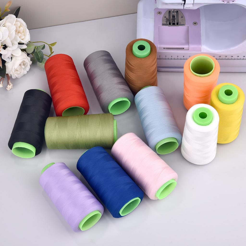 3000 Yards elastisches 100D-Nähgarn für Yoga-Kleidung, Unterwäsche, Sportbekleidung, Socken, Nähwerkzeuge und Zubehör aus elastischem Stoff