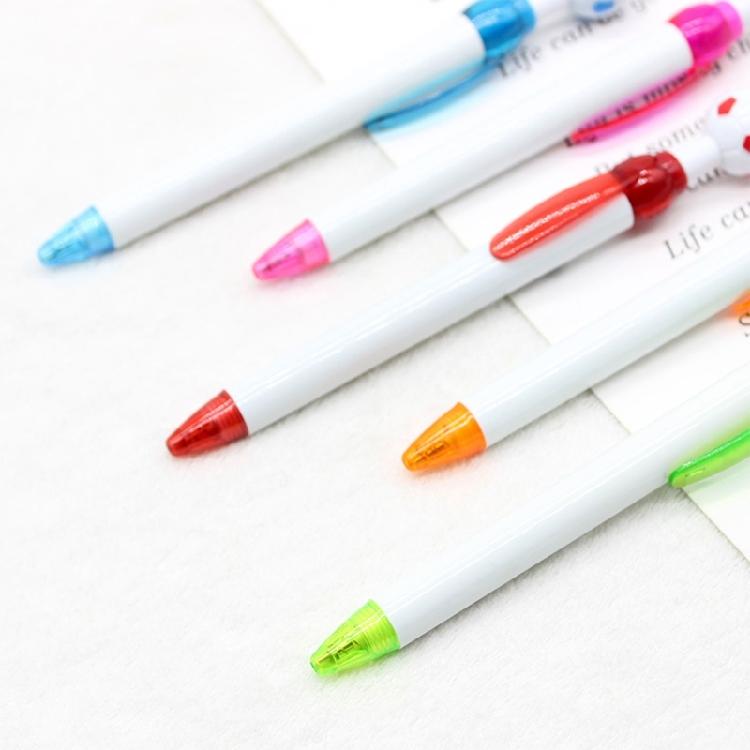 Clicks Type 0.7mm Medium Point Ball Pen Ballpoint Pen Smooth Writing Plastic Oil Pen Office School Students Writing Gift
