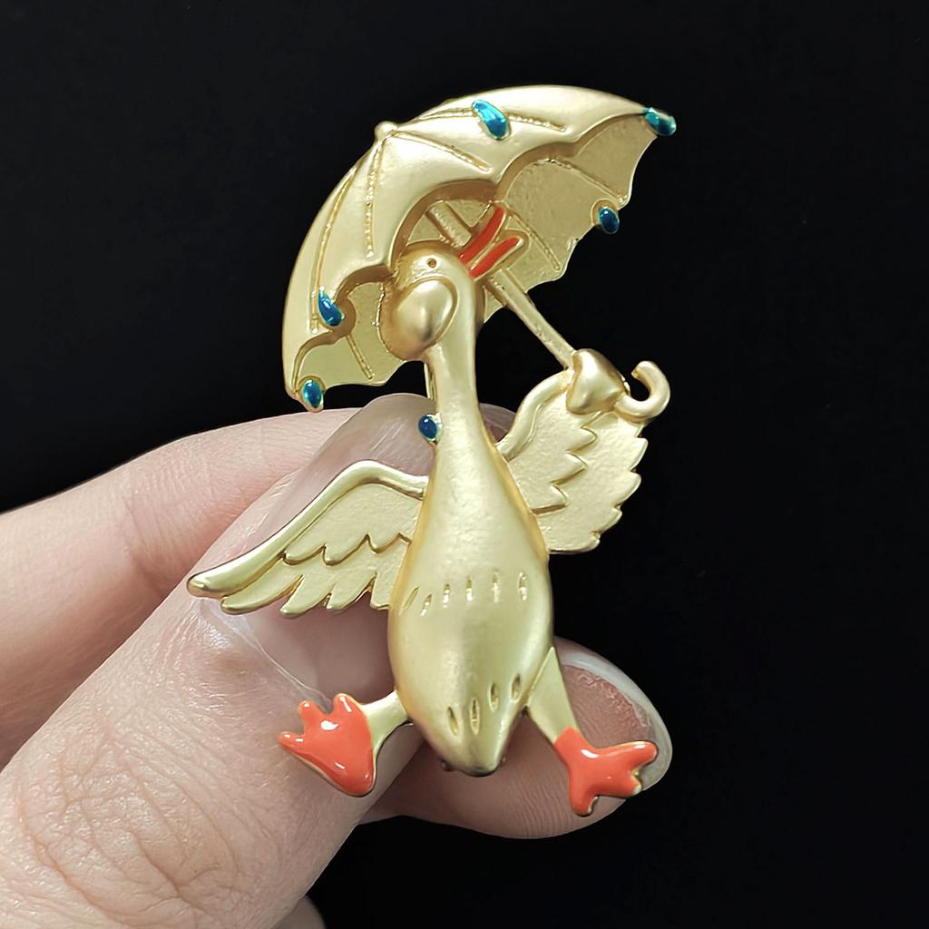 Stilvolle Emaille-Enten-Broschen für Damen Unisex Tier-Anstecknadeln Freund Event Party Neue Geschenke Schmuck Dekoration Zubehör