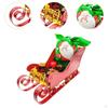 Christmas Sleigh Ornament Decoration Collectible Miniature Xmas Decor for Festival