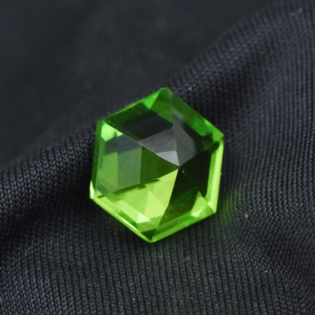 Amazing GREEN Peridot 9.95 Ct Natural Rare Fancy Cut Loose Gemstone