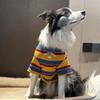 Pet Supplies Large Size Dog Stripes Vest Comfortable Soft Pet Summer T-Shirt Cool Breathable Dog Short Sleeve Beach Travel