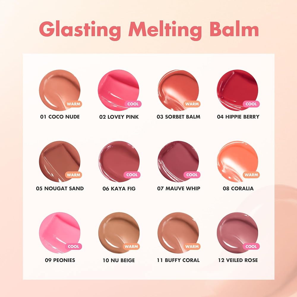 rom&nd Glasting Melting Balm 11 Buffi Coral 10g Moisturizing Lip Balm
