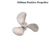 1Pc Right Left Hand 4Mm Shaft 3-Blades Metal Propeller Submerged Prop 28Mm 40Mm 48Mm For Rc Boat Marine Tug Bait