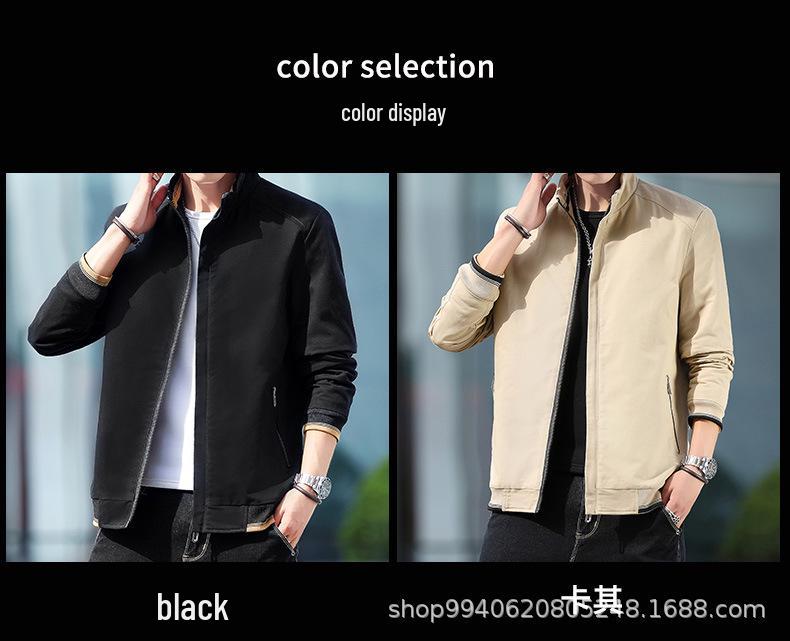 Men's Fleece Lined Winter Jacket - Thick, Pure Cotton, Plus Size, Casual Stand-Up Collar