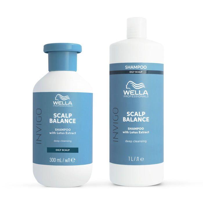 Wella Professionals Invigo Scalp Balance Shampoing purifiant pour cheveux gras 1L