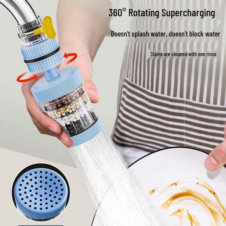 Universal Anti-Splash Faucet Filter and Purifier for Household Use