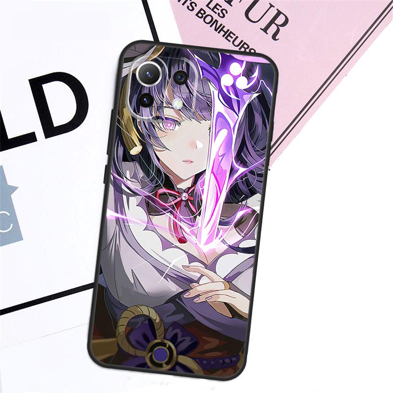 Genshin Impact Raiden Shogun Case For Xiaomi 17 Pro Max 14 15 Ultra 13T 15T 14T Pro POCO X7 Pro X5 X6 F5 F6 F7 F8 Cover