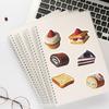 50pcs PVC Cake & Food Stickers Set for DIY Journals, Notebooks, Luggage, and Suitcases
