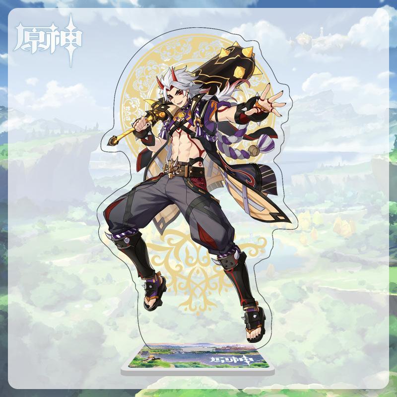 16cm Height  Acrylic Large Stand-up Display Featuring Characters From Mondstadt, Liyue, and Inazuma In Genshin Impact