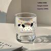 Korean Style Cartoon Snowman Glass Cup Transparent Drinkware For Coffee Juice Milk Breakfast Office Home Cute Mugs Set