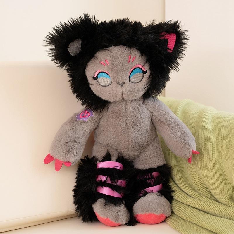 

Мягкая игрушка-подушка для кошки, подарки в стиле Andere Y2k Gyaru Neko Subculture 40cm/15.75in чёрный