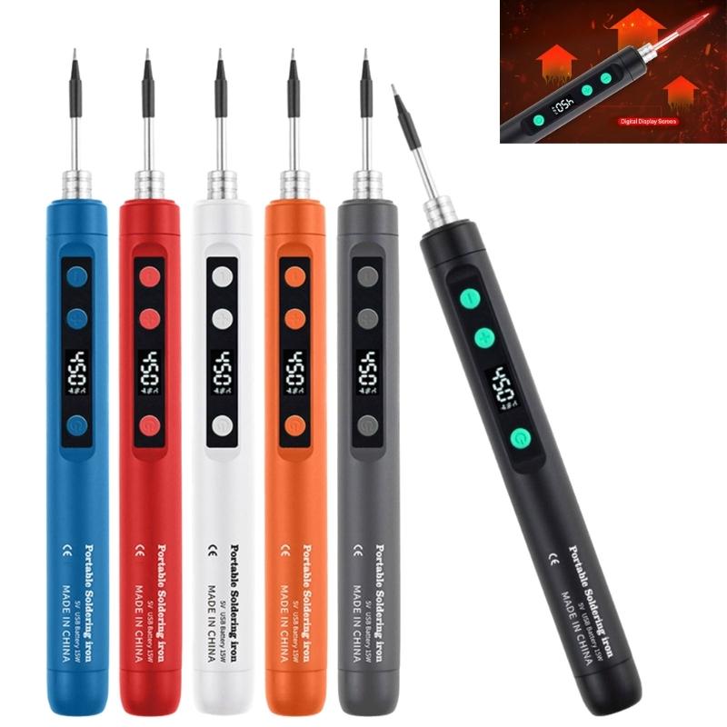 USB Soldering Iron Soldering Tool Adjustable Temperature Carrying Case Accessories Available Home Repair 230-450℃