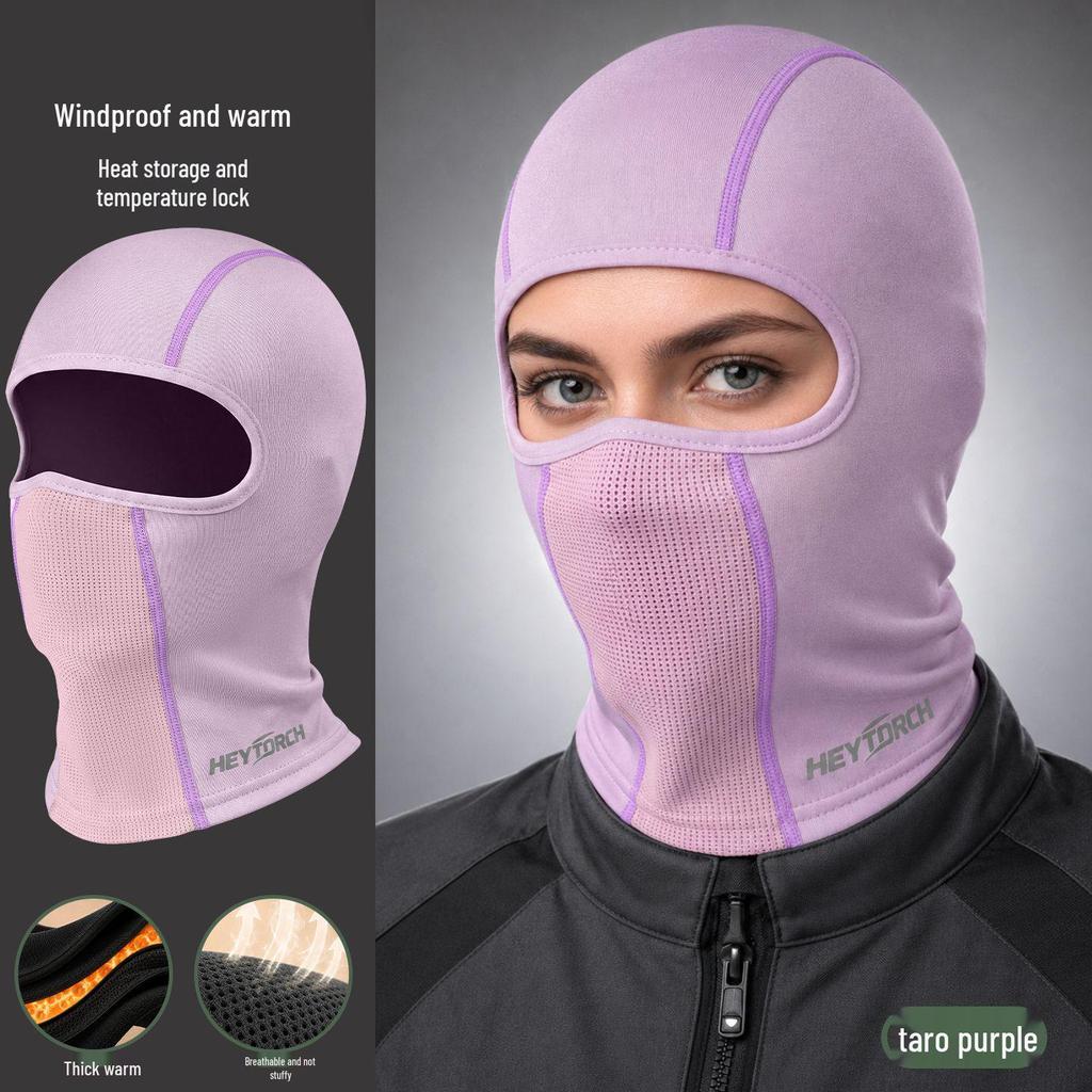Windproof Winter Cycling Face Mask & Neck Guard for Men/Women – Helmet Liner with Cold Protection & Breathability