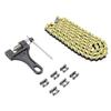 420 Motorcycle Chain 120 Links Steel 6 Master Links Roller Chain Replacement for CRF150 Grom 50ml 70ml 90ml 110ml 125ml