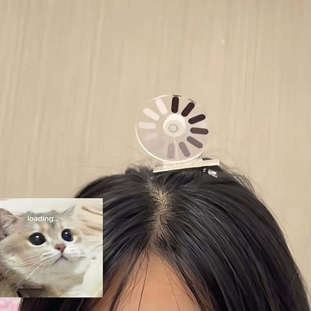  Barrettes à cheveux amusantes chargement du cerveau rotatives originales épingle à cheveux rotative cadeau pour les amis