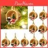 Playful Acrylic Flat Pet Dog Christmas Ornament For Car Backpack And Home Decoration
