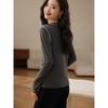 T-shirt Women's Long-sleeved Spring New Fashionable Base Shirt Korean T-shirt Splicing Design Top