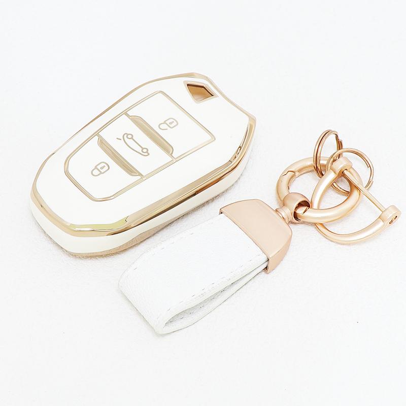 TPU Shell Keyless for Peugeot 308 508 2008 407 5008 301 207 208 3008 206 for Citroen C3 C4 C5 Berlingo Remote Car Key Case Cover