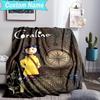 Custom Name Blanket Mystery Coraline's World Blanket Bedding Blanket for Travel, Camping, Living Rooms, Offices, Sofas, Fan Christmas gift