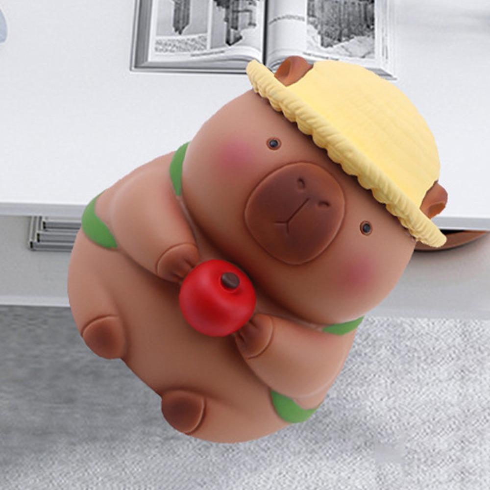 Savings Tank Capybara Piggy Bank Large Capacity Decorative Capybara Money Boxes Collectible Model Capybara Kids Storage Box