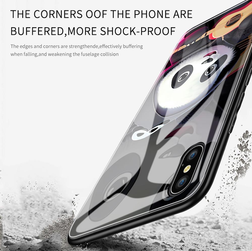 Tempered Glass Phone Case For Huawei P30Lite Honor 90Lite 9X X6A X9B Infinix Hot40 Note30 Tecno Spark20 Moto G15 G22 Soft Edge Shockproof Smooth Shell