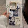 Handyhülle mit „New York Girl“-Muster, geeignet für iPhone 17, 16, 15, Plus, Pro, Max Serie - ideal als Geschenk