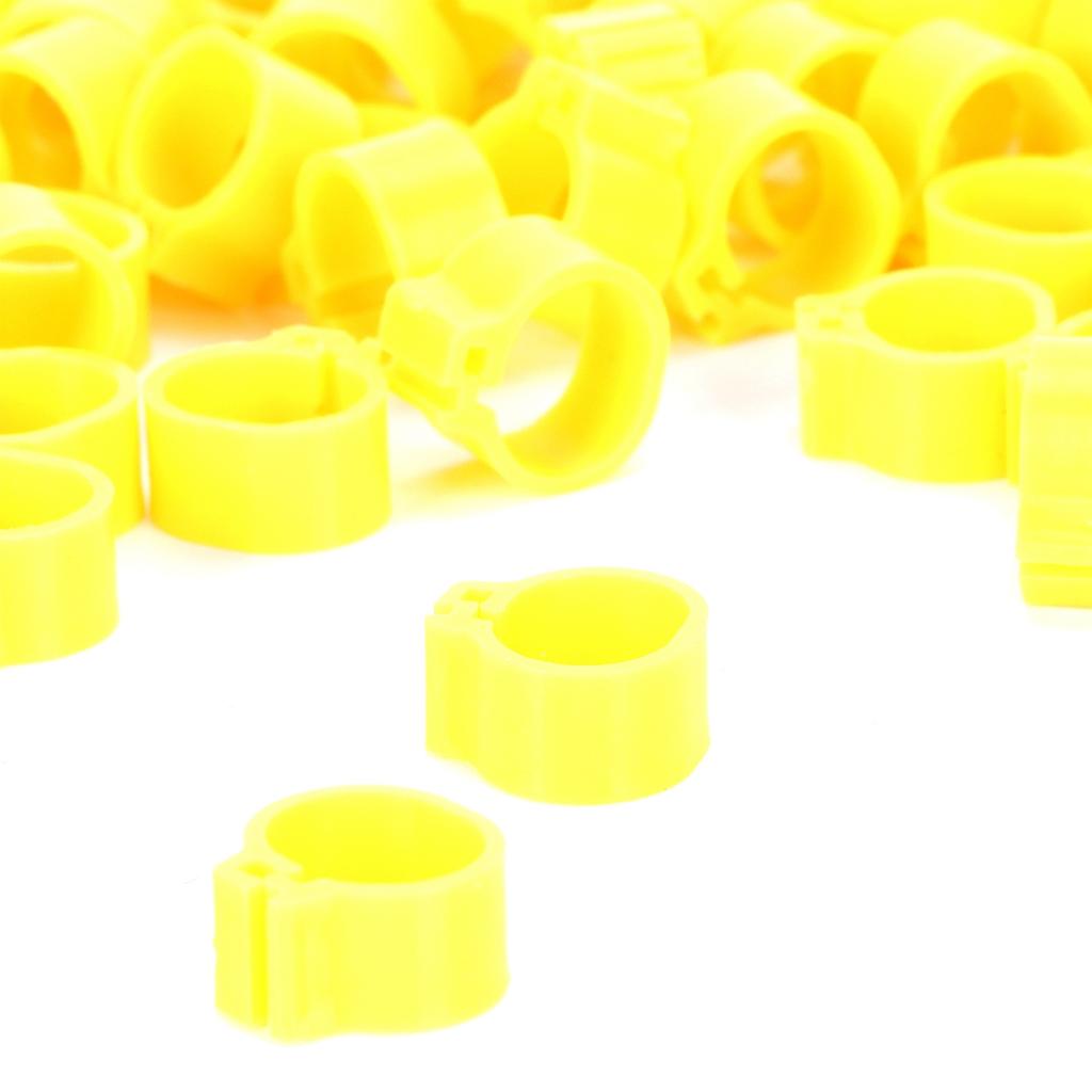 200Pcs 10mm Pigeons No Word Leg   Poultry Foot Clip Identification   Birds Supplies